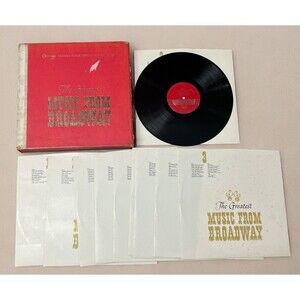 The Greatest Music From Broadway  LP Box Set Of 10 12” Vinyl Records